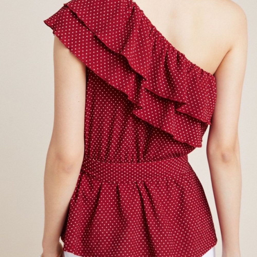 Maeve Rita Ruffled One-Shoulder Top - Picture 4 of 6